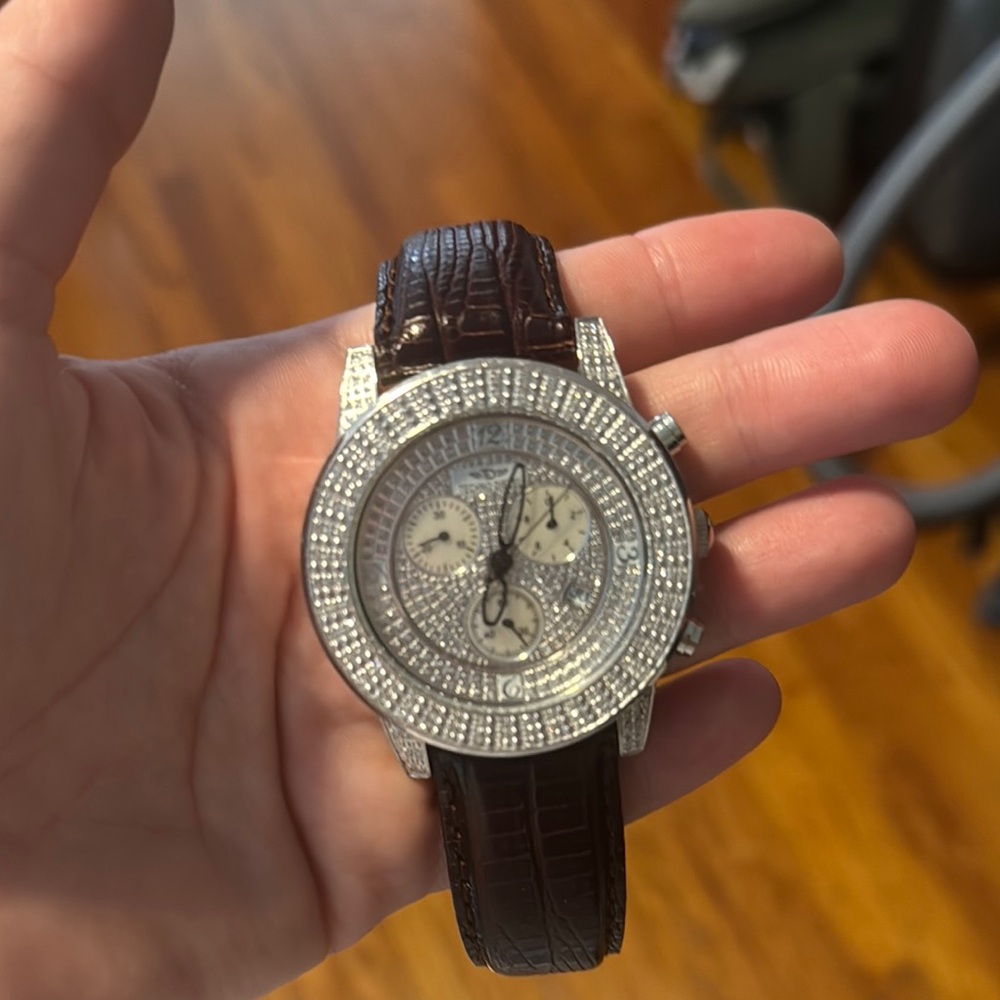 Techno Diesel Luxury Silver and Brown Men's Watch